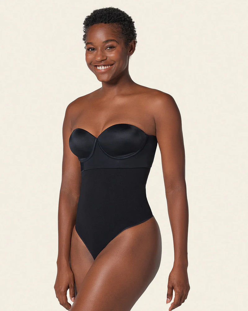 Strapless Tummy Sculpting Body Shaper with Thong small / Black Strapless Tummy Sculpting Body Shaper with Thong small / Black