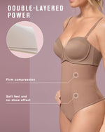 Strapless Tummy Sculpting Body Shaper with Thong