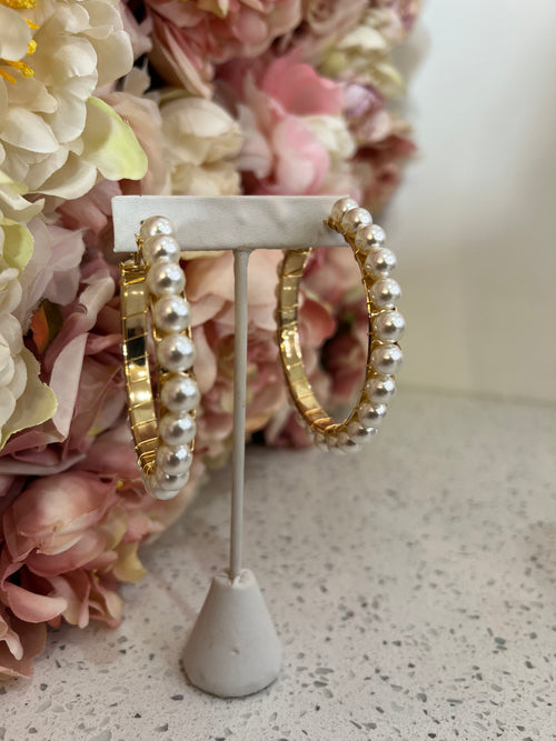 Pearl Hoops